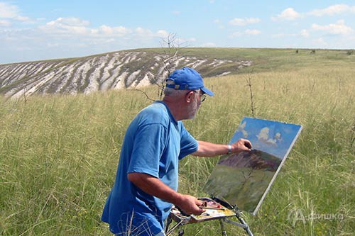 Иосиф Бобенчик на пленэре Иосиф Бобенчик на пленэре