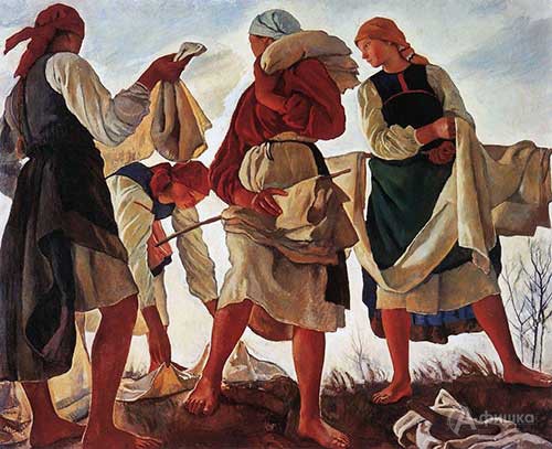Зинаида Серебрякова «Беление холста»