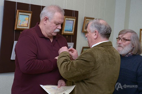 Награждение Александра Шпоганяка серебряной медалью Творческого союза художников РФ «За вклад в отечественное изобразительное искусство»