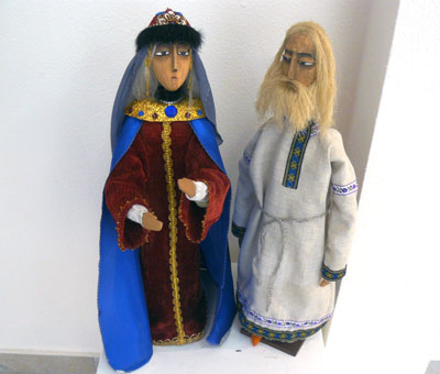 Куклы театрального художника и преподавателя Андрея Лукомского к спектаклю «Слово о полку Игореве»