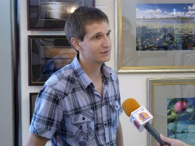 Артём Рожнов на открытии Галереи фотоклуба31 в Белгороде