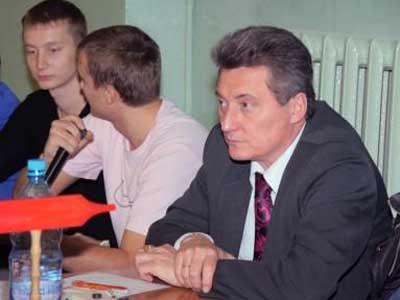 Представитель Ассоциации Студенческого баскетбола в подгруппе «Чероноземье» Юрий Коновалов