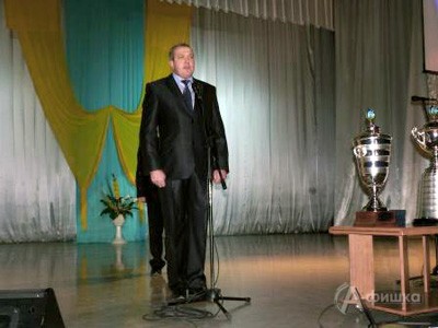 Вице-президент Федерации лапты России Дмитрий Дорош на открытии Кубка в Белгороде