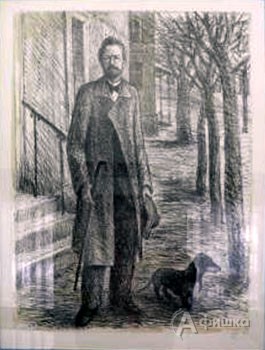 Портрет А.П. Чехова можно увидеть на выставке в Пушкинской библиотеке-музее