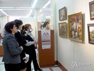 Заочно заставил «застыть» посетителей выставки художник В. Дрокин 