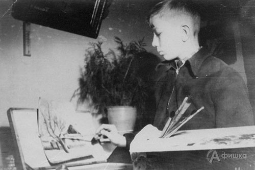 1956 год. А. Работнов — начинающий художник