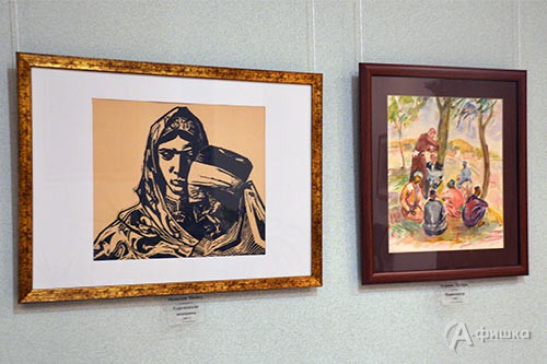 Фрагмент экспозиции выставки «Искусство вне границ» в Белгородском художественном музее